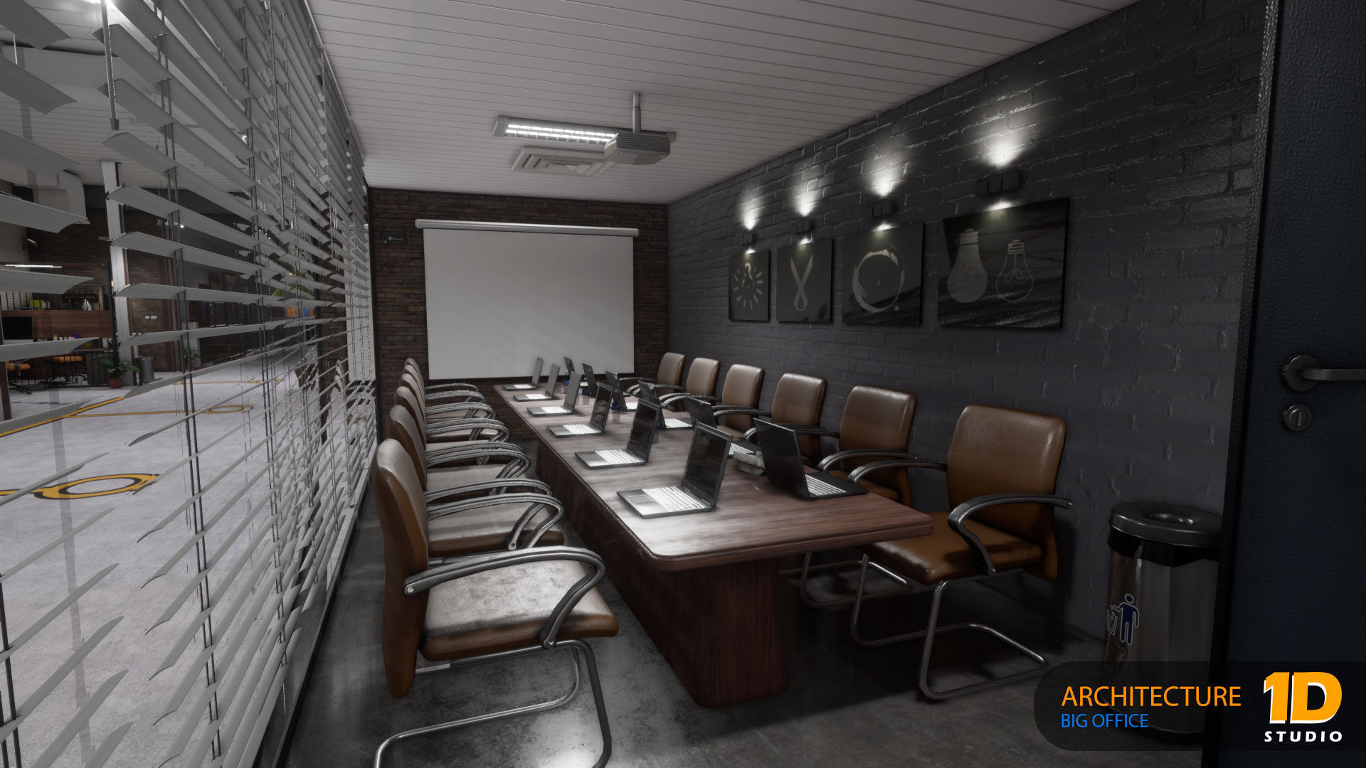Big Office 01-Unreal Engine Project 3D model_7