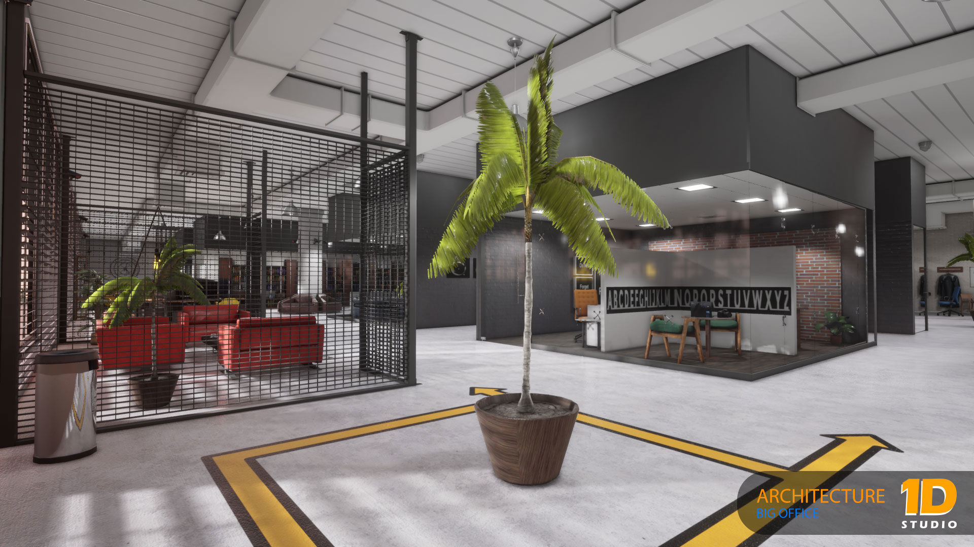 Big Office 01-Unreal Engine Project 3D model_3