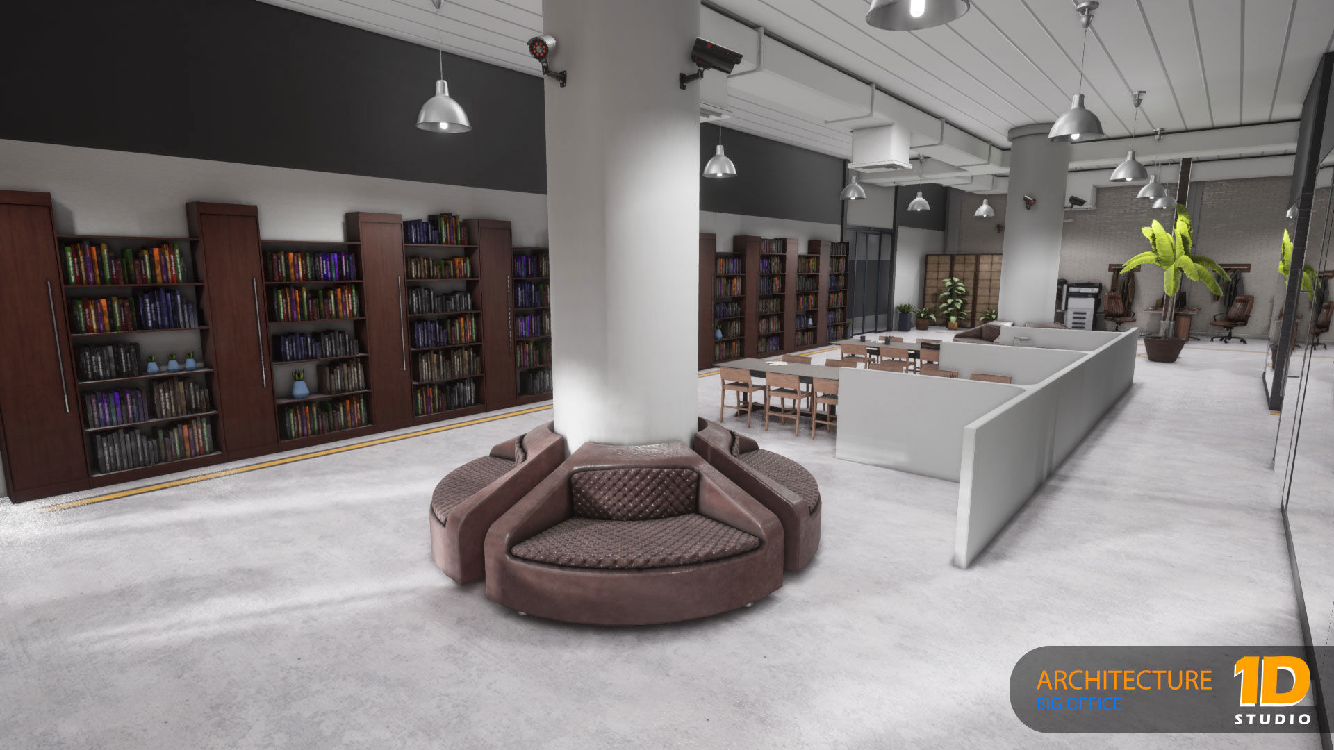 Big Office 01-Unreal Engine Project 3D model_4