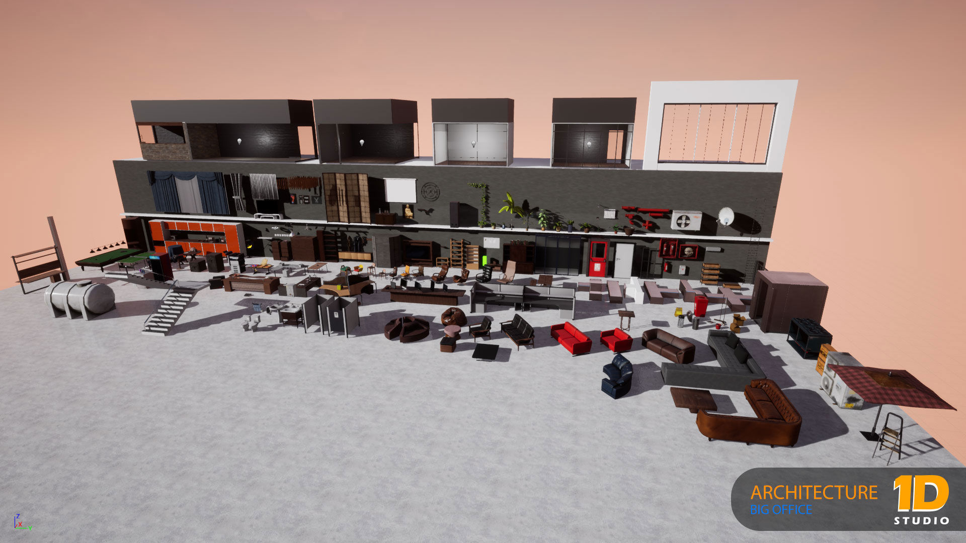 Big Office 01-Unreal Engine Project 3D model_26