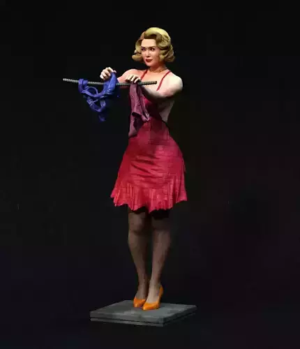 Pin-Up  Washing Clothes