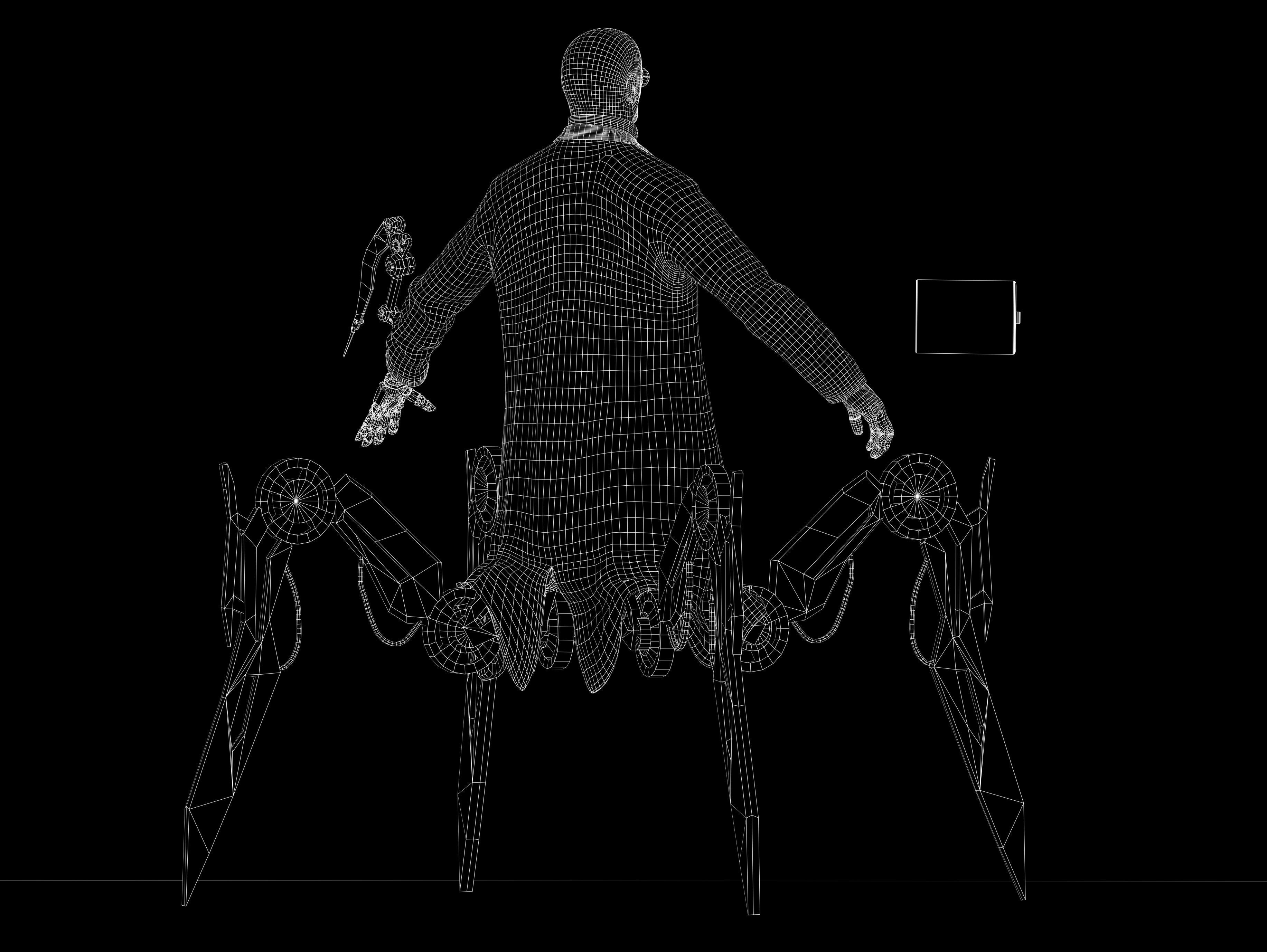Sci Fi Mad Doctor Low-poly 3D model_10