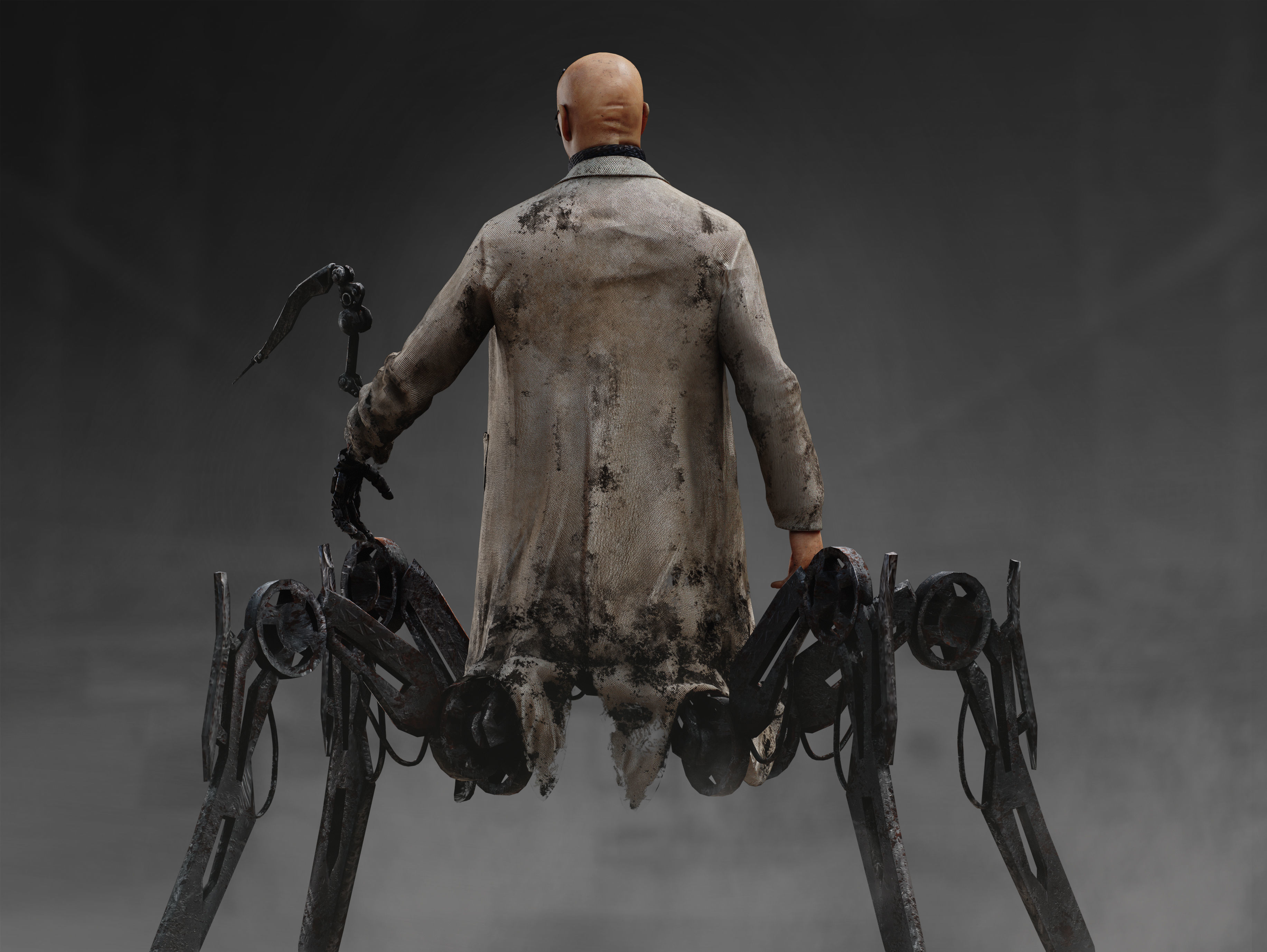 Sci Fi Mad Doctor Low-poly 3D model_8