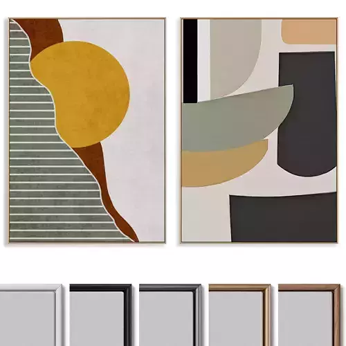 Abstract Painting Frame set 044