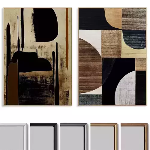 Abstract Painting Frame set 045