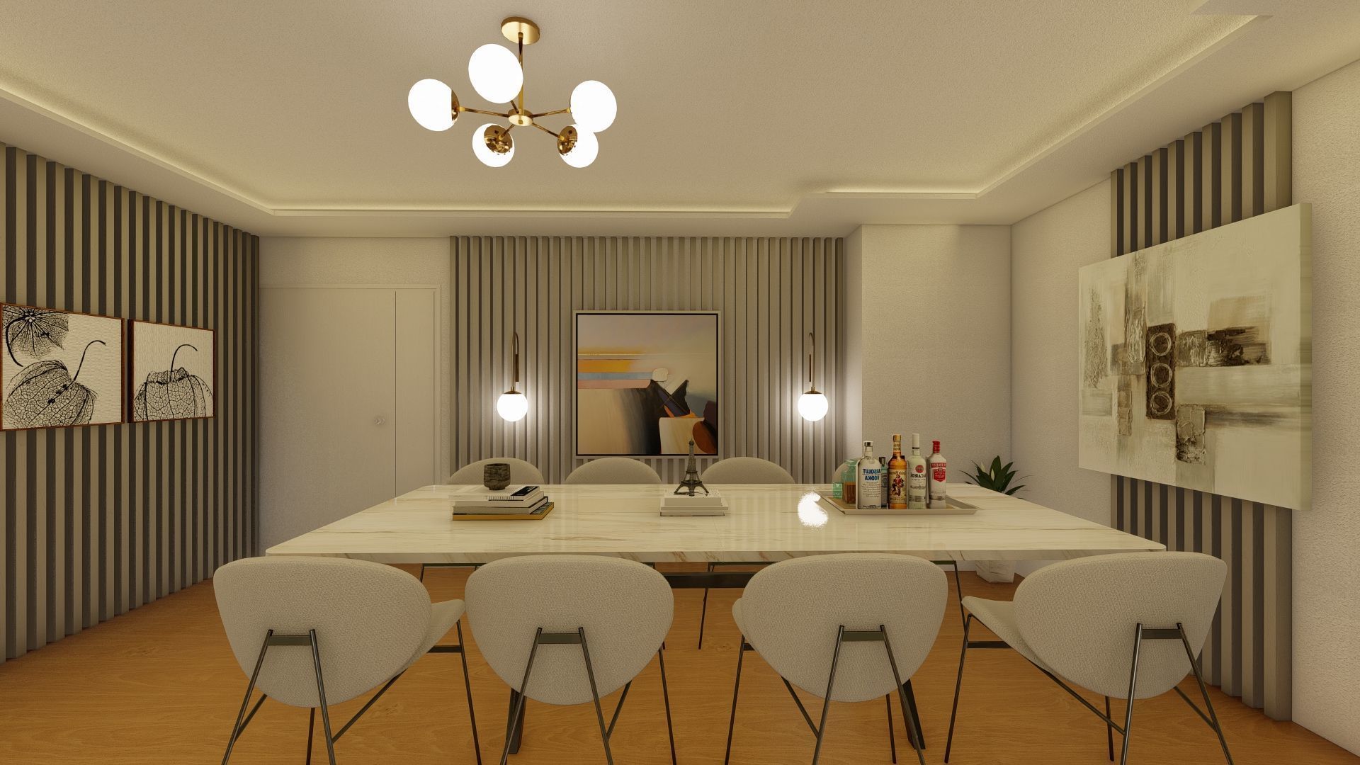 Modern Living Room Interior - 3D Model for Sale 3D model_4