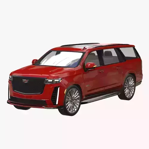 Cadillac Escalade V 2023 Low-poly 3D model