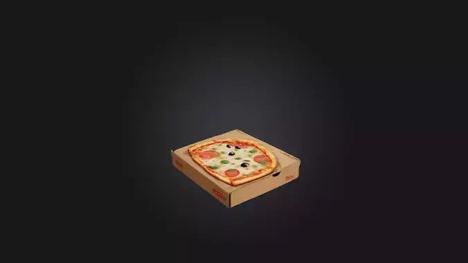 Cartoon Pizza Box