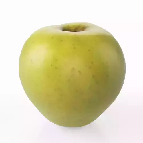 Photorealistic 3D scan of apple Low-poly 3D model