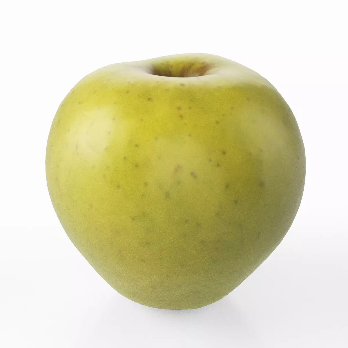 Photorealistic 3D scan of apple Low-poly 3D model