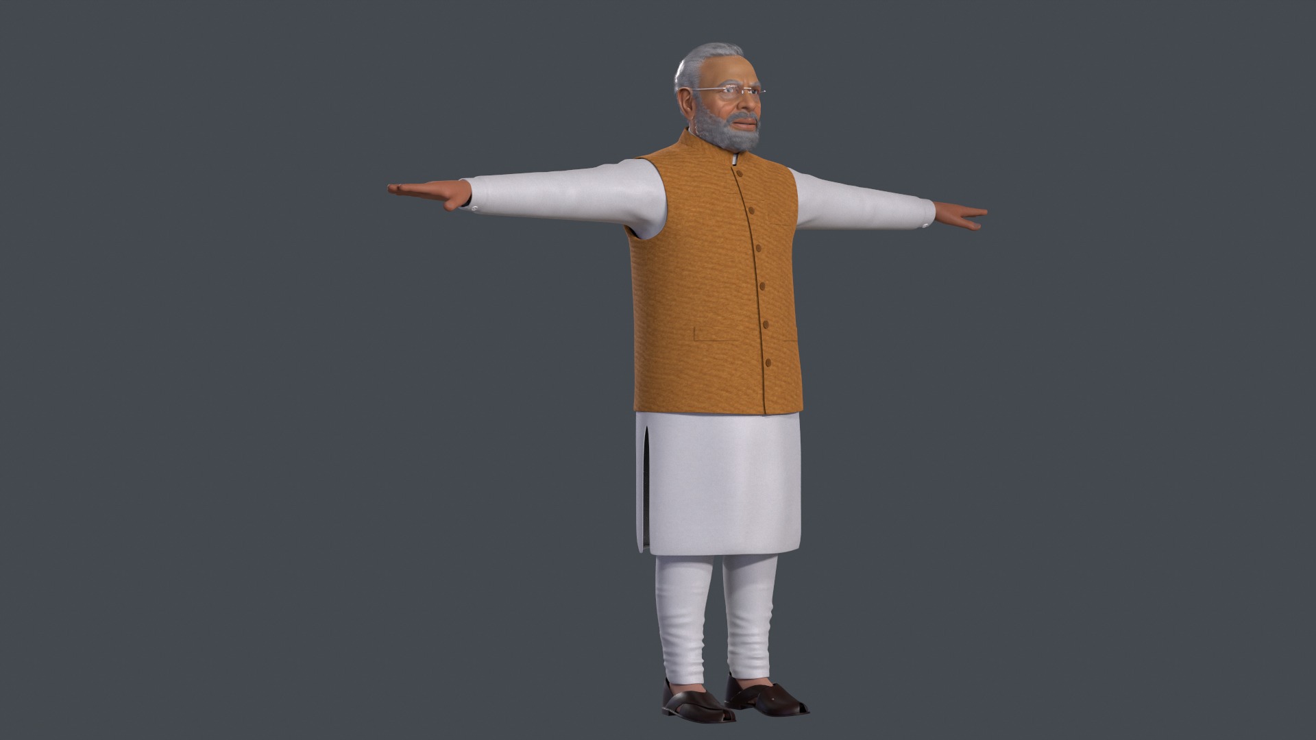 Narendra Modi 3D model_1
