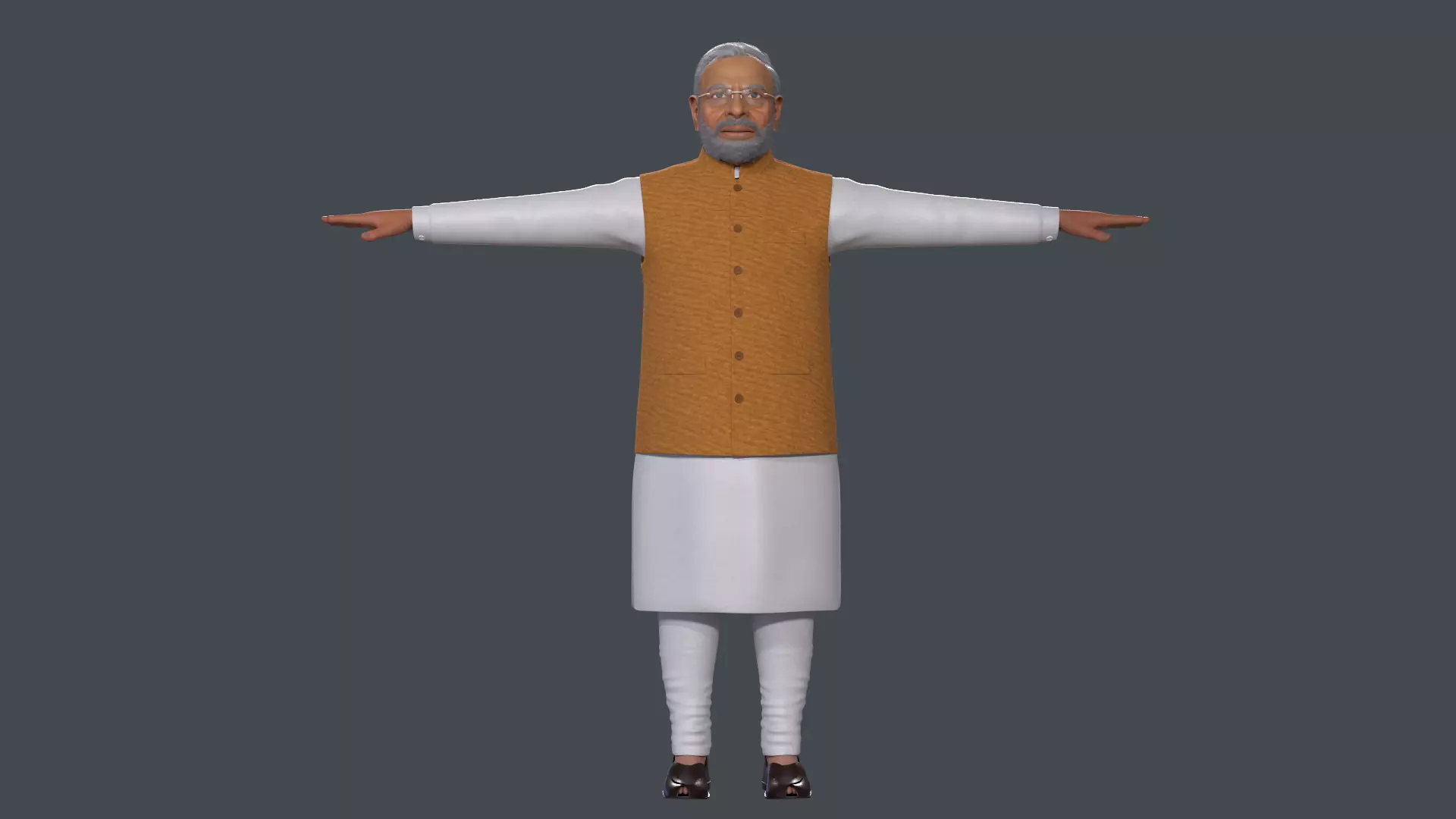 Narendra Modi 3D model_0