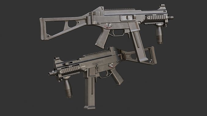 UMP-45 Low Poly Low-poly 3D model