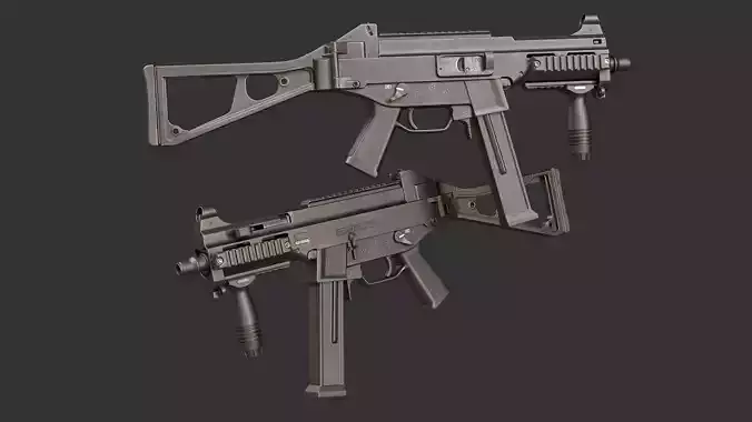 UMP-45 Low Poly
