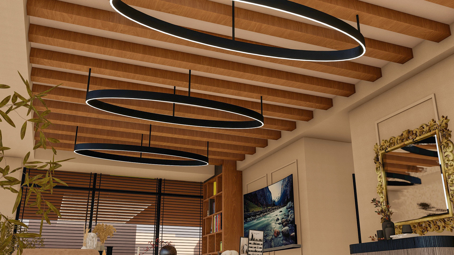 Luxury Living Room 3D Model Set for Architectural Visualization 3D model_11