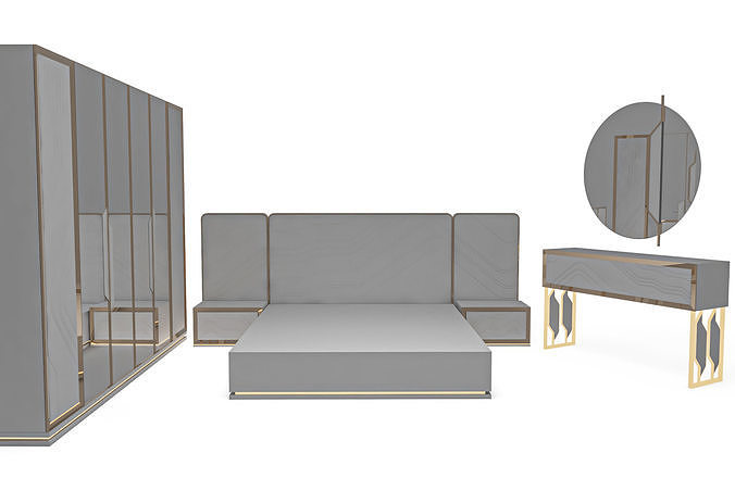 master bedroom set 3D model