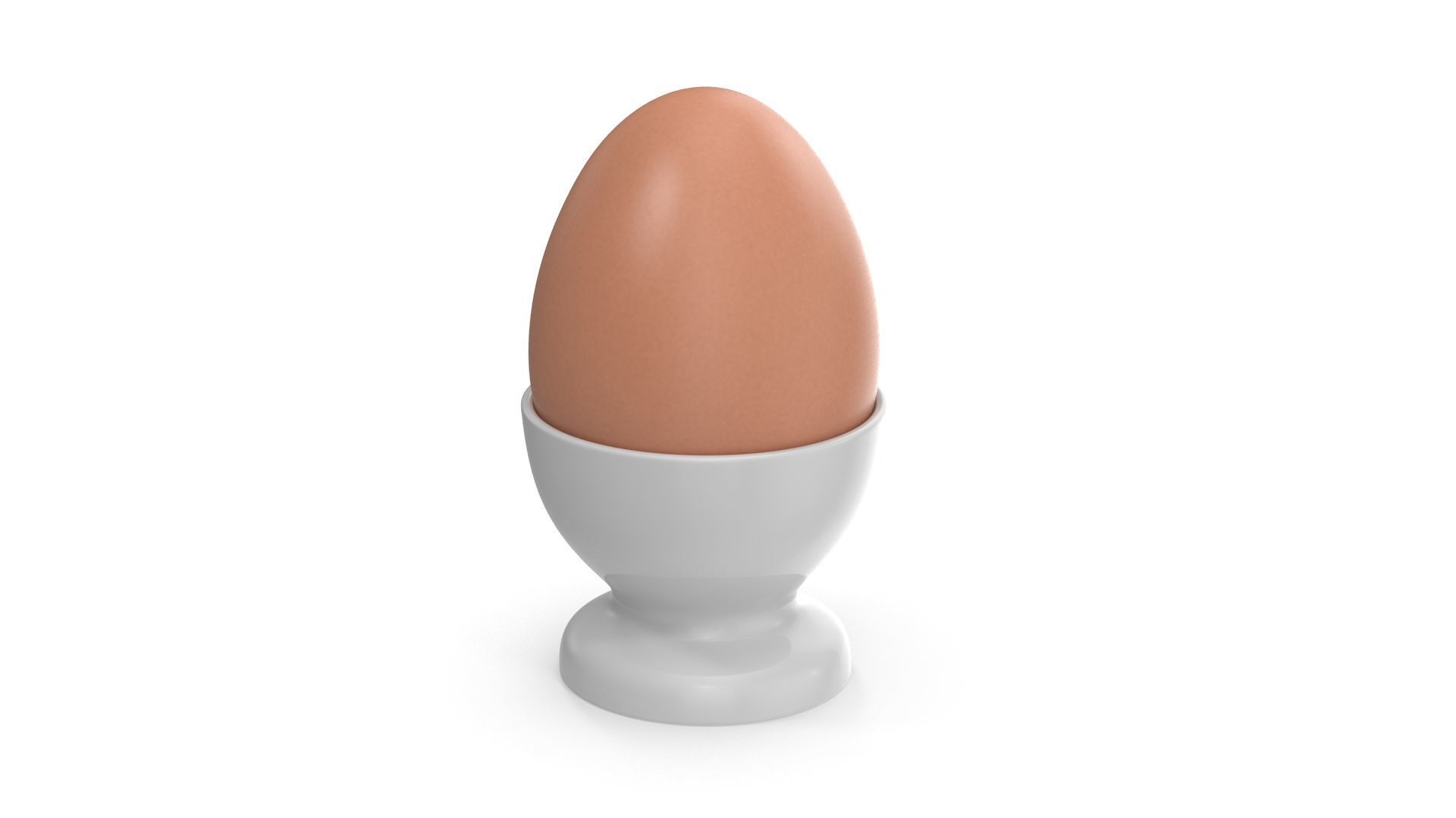 Egg and Cup Low-poly 3D model_3