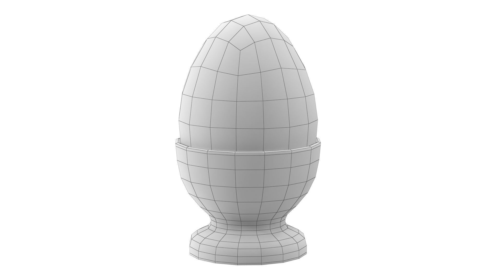 Egg and Cup Low-poly 3D model_6