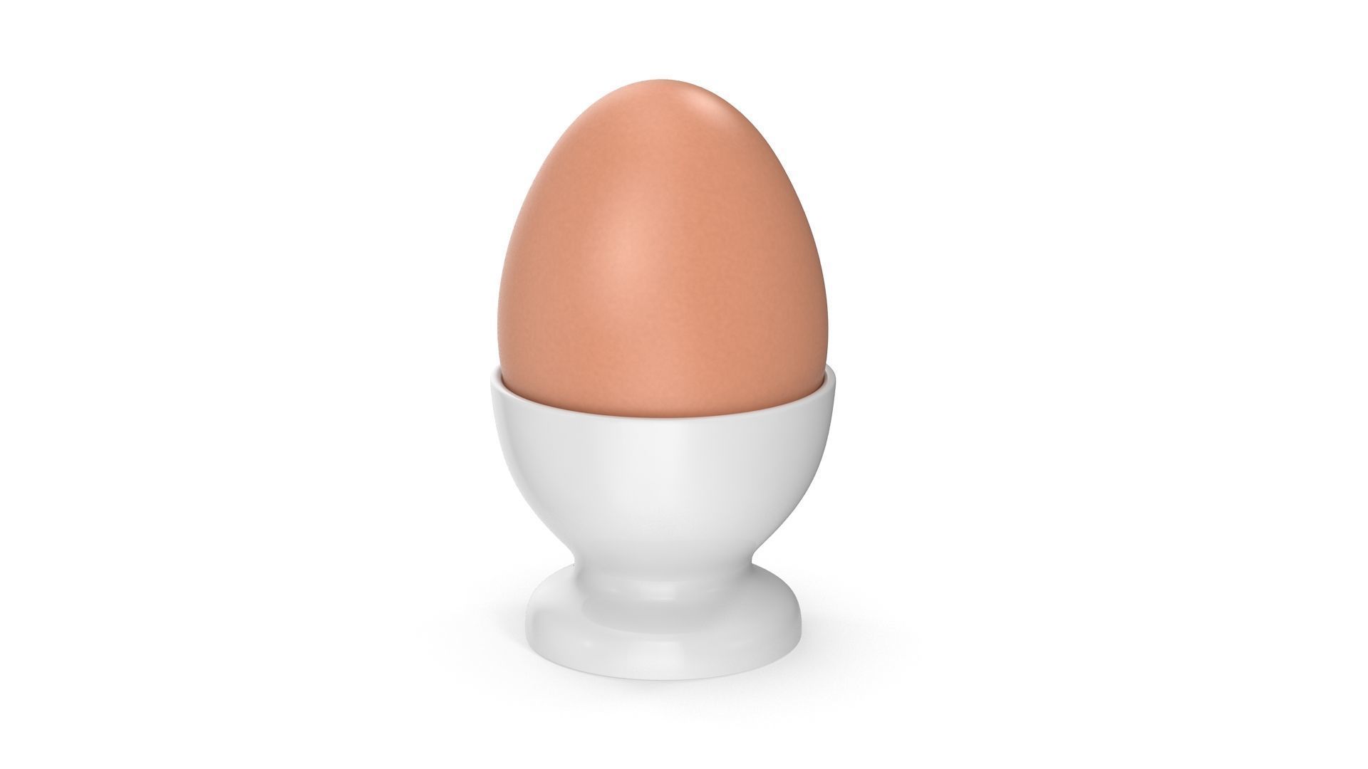 Egg and Cup Low-poly 3D model_1
