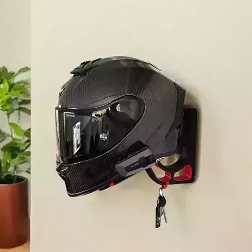 Elite Helmet Hub 3D Print Wall Mount for Helmets Keys and Coats 3D print model