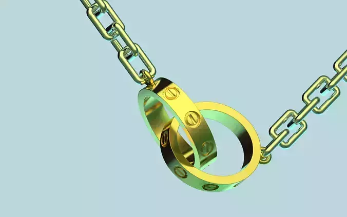 Love de Cartier pendant 3D print model