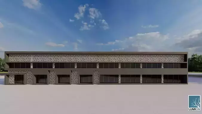 Minimalist 2 storey building