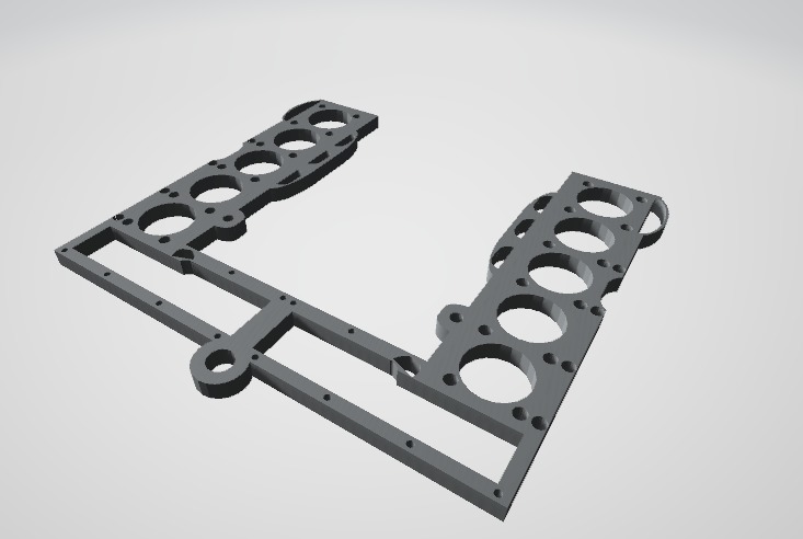 3D Printable V10 Keychain 3D print model 3D print model_4