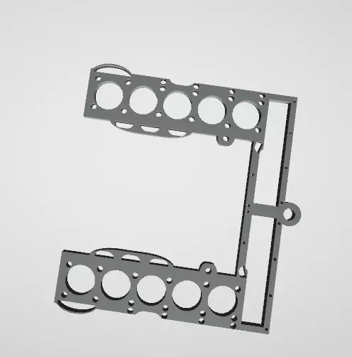 3D Printable V10 Keychain 3D print model 3D print model_0