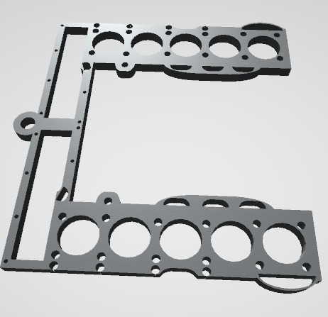 3D Printable V10 Keychain 3D print model 3D print model_1