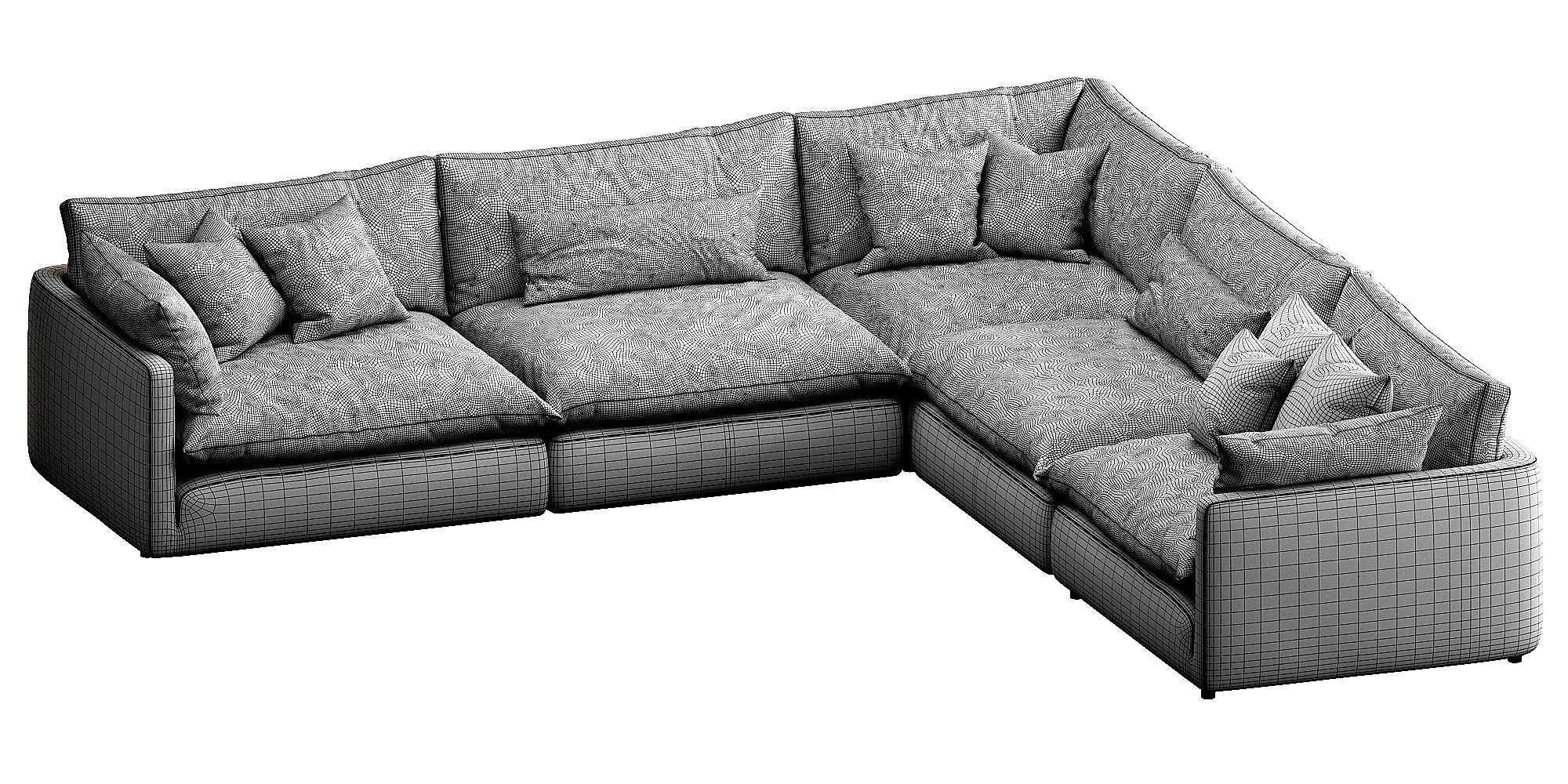 Crate and Barrel Unwind 3D model_14