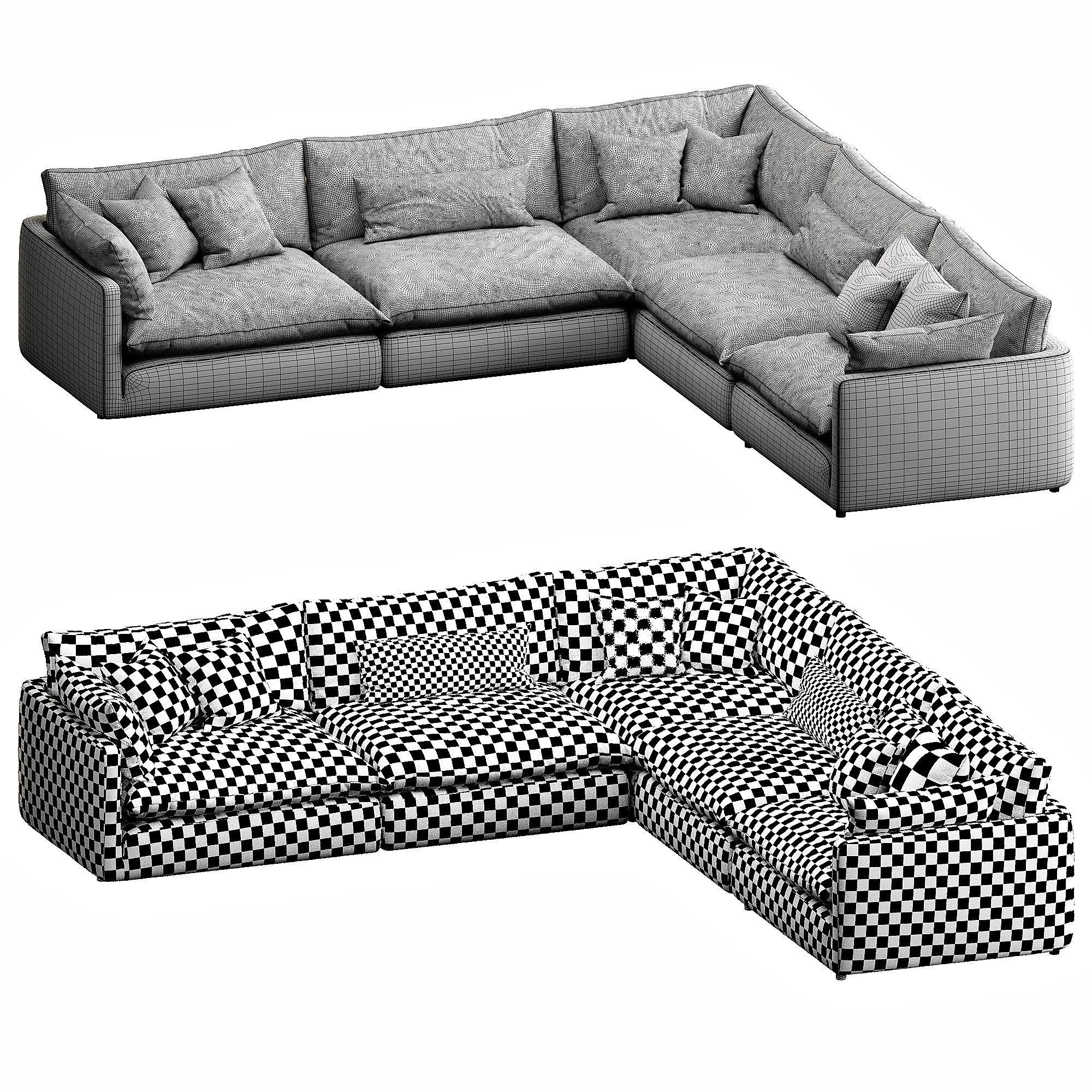 Crate and Barrel Unwind 3D model_16