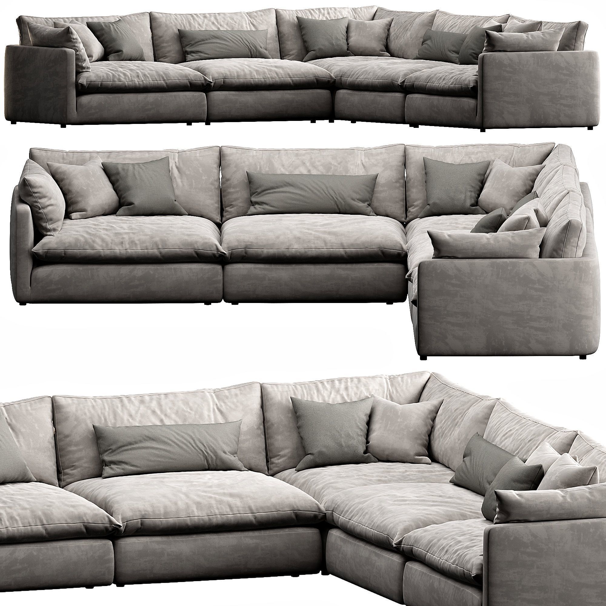 Crate and Barrel Unwind 3D model_4