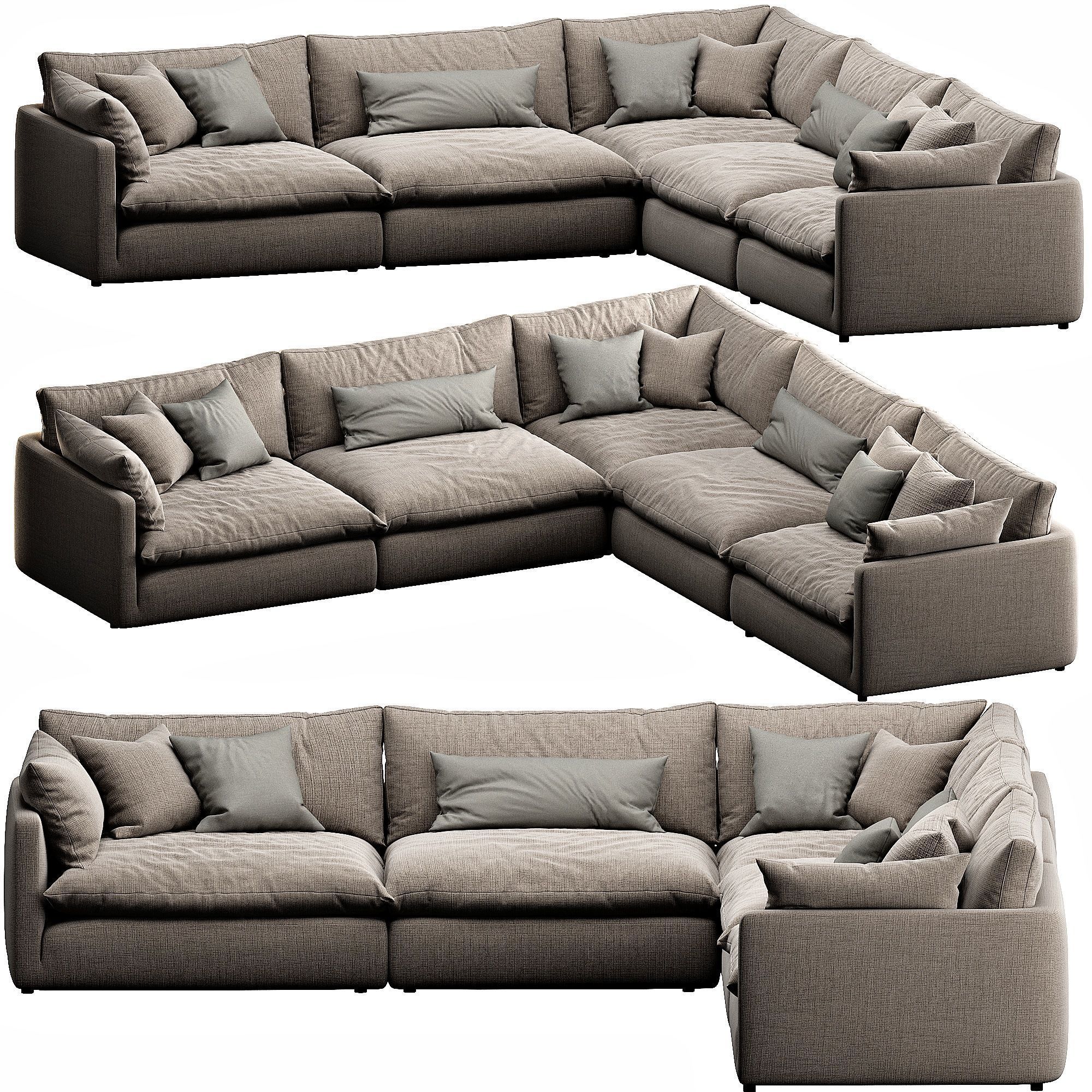 Crate and Barrel Unwind 3D model_3