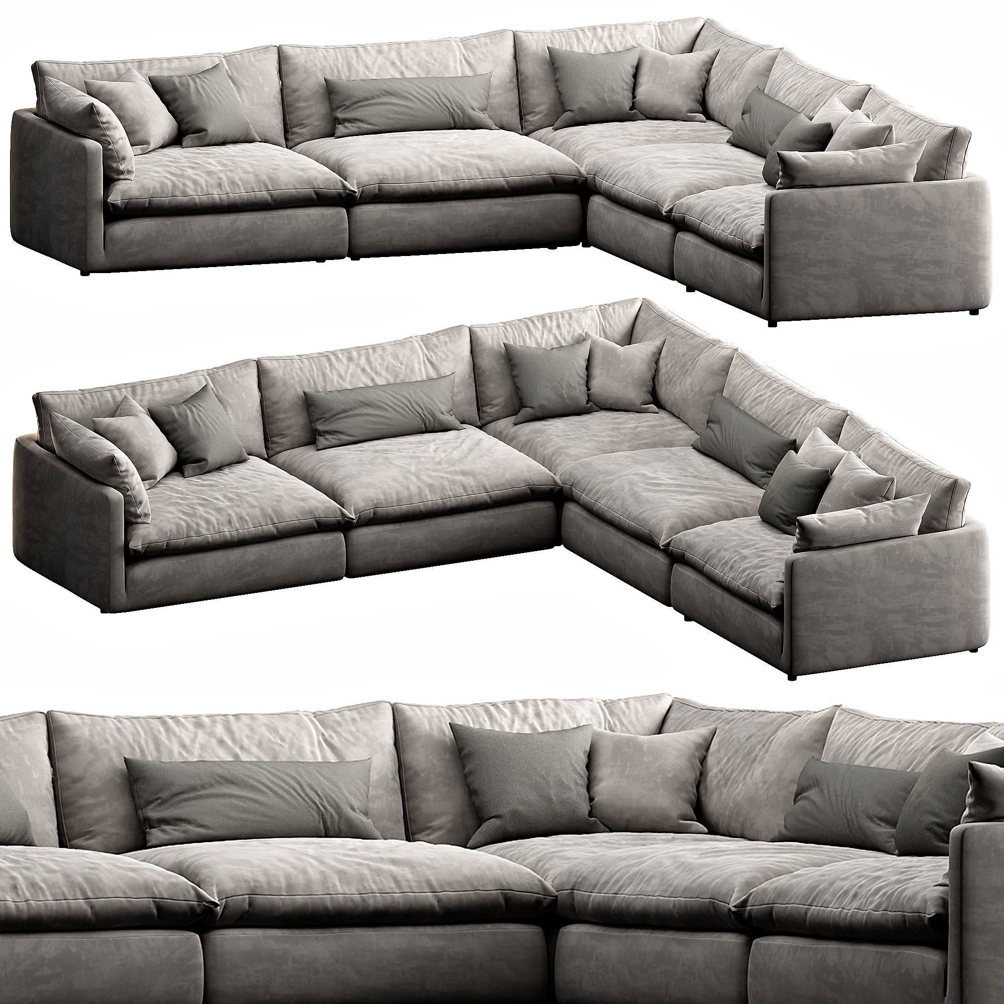 Crate and Barrel Unwind 3D model_1