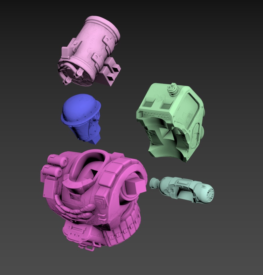 Drake Static 100mm Set 3D print model_11