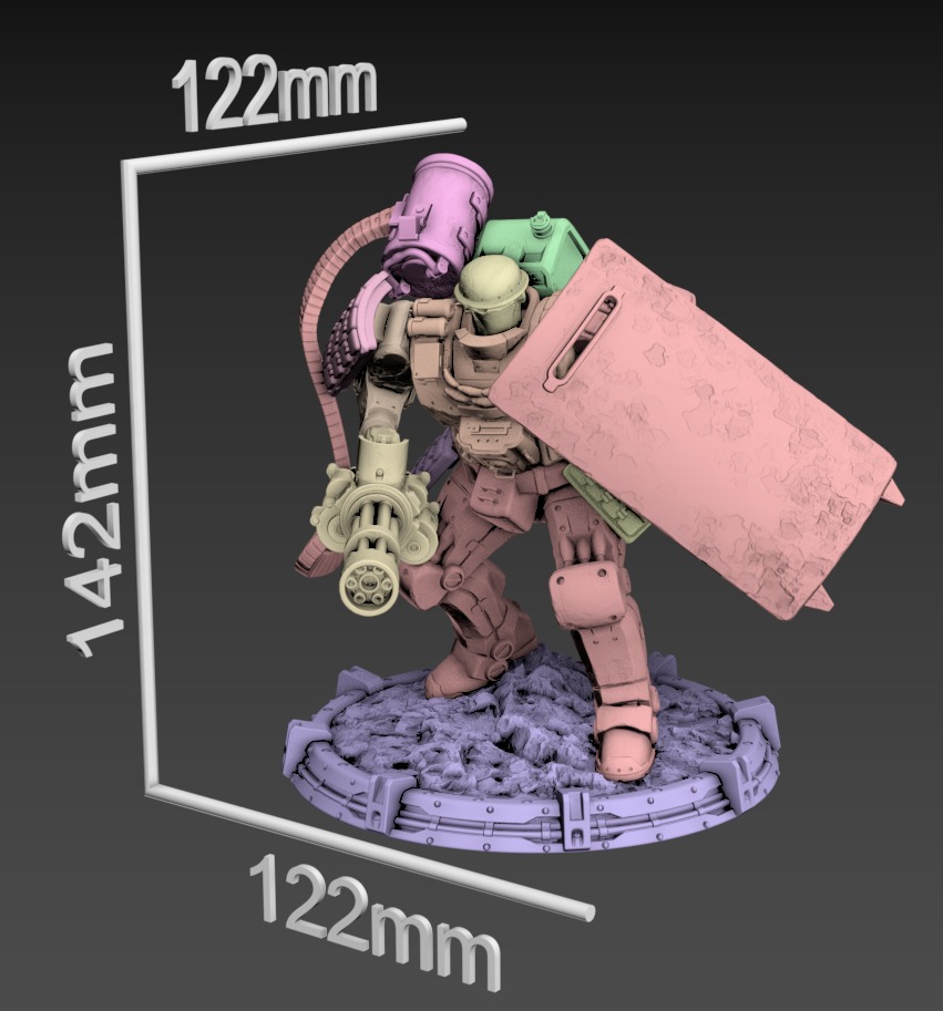 Drake Static 100mm Set 3D print model_4