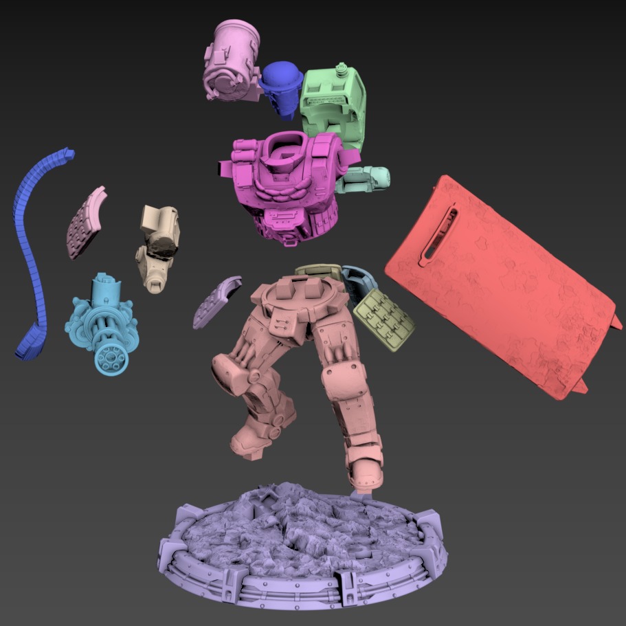 Drake Static 100mm Set 3D print model_7