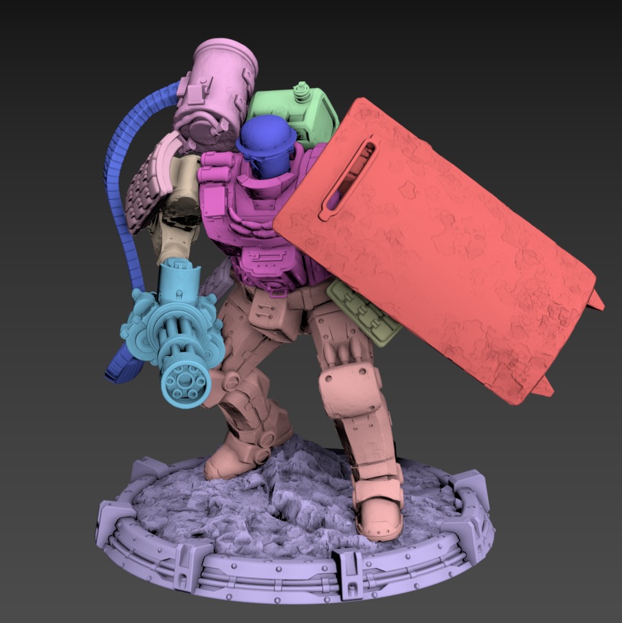 Drake Static 100mm Set 3D print model_5