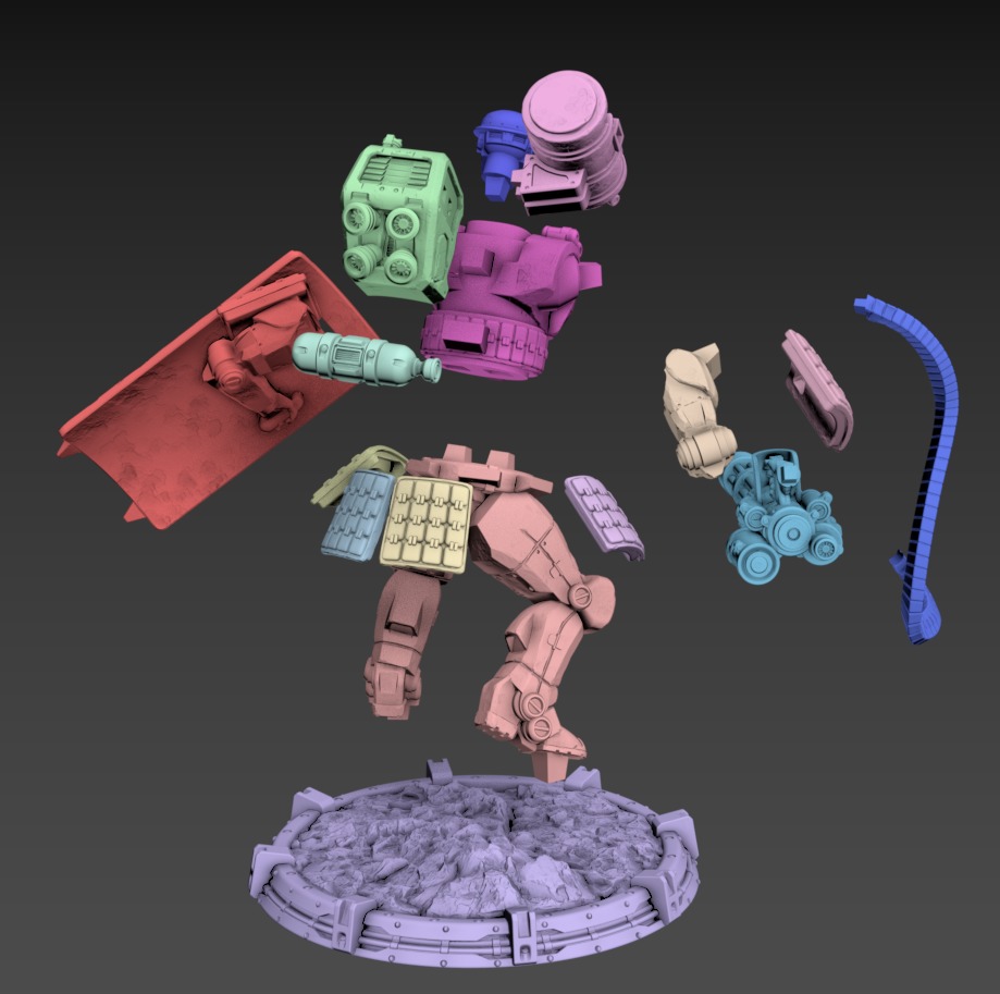 Drake Static 100mm Set 3D print model_8