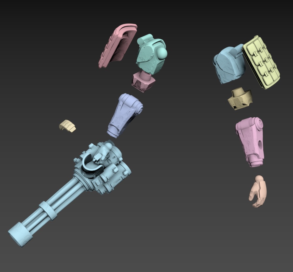 Drake Poseable 100mm Set 3D print model_12