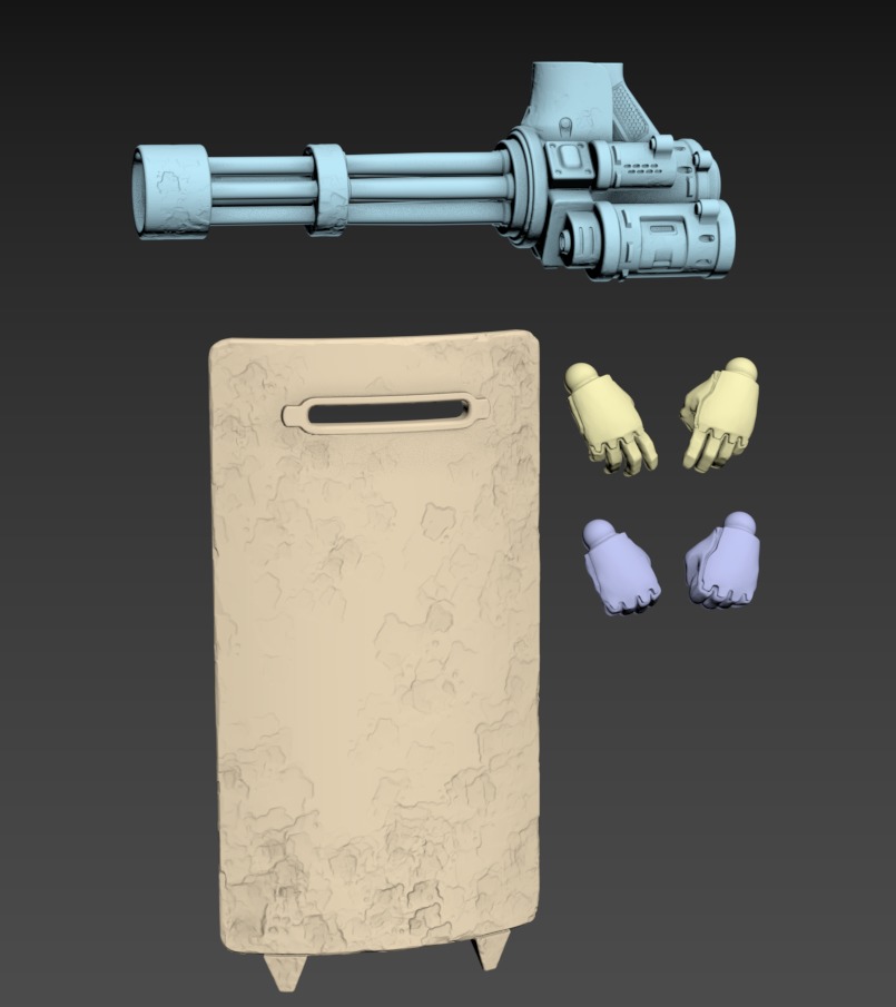 Drake Poseable 100mm Set 3D print model_7