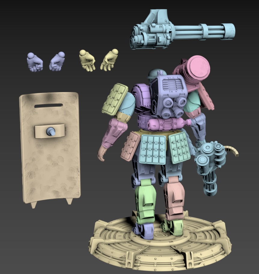 Drake Poseable 100mm Set 3D print model_6