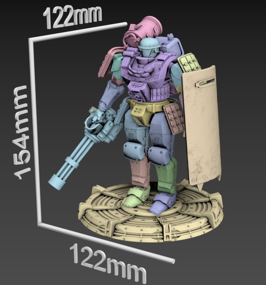 Drake Poseable 100mm Set 3D print model_4