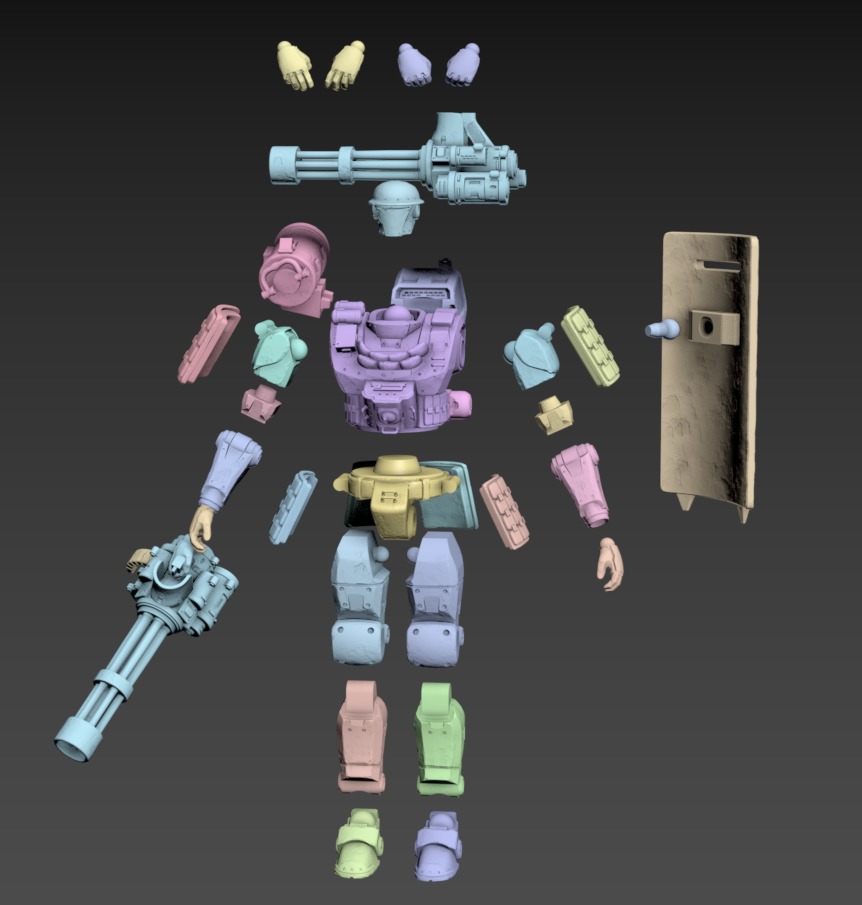 Drake Poseable 100mm Set 3D print model_13