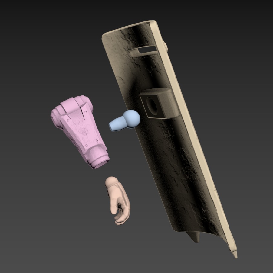 Drake Poseable 100mm Set 3D print model_14