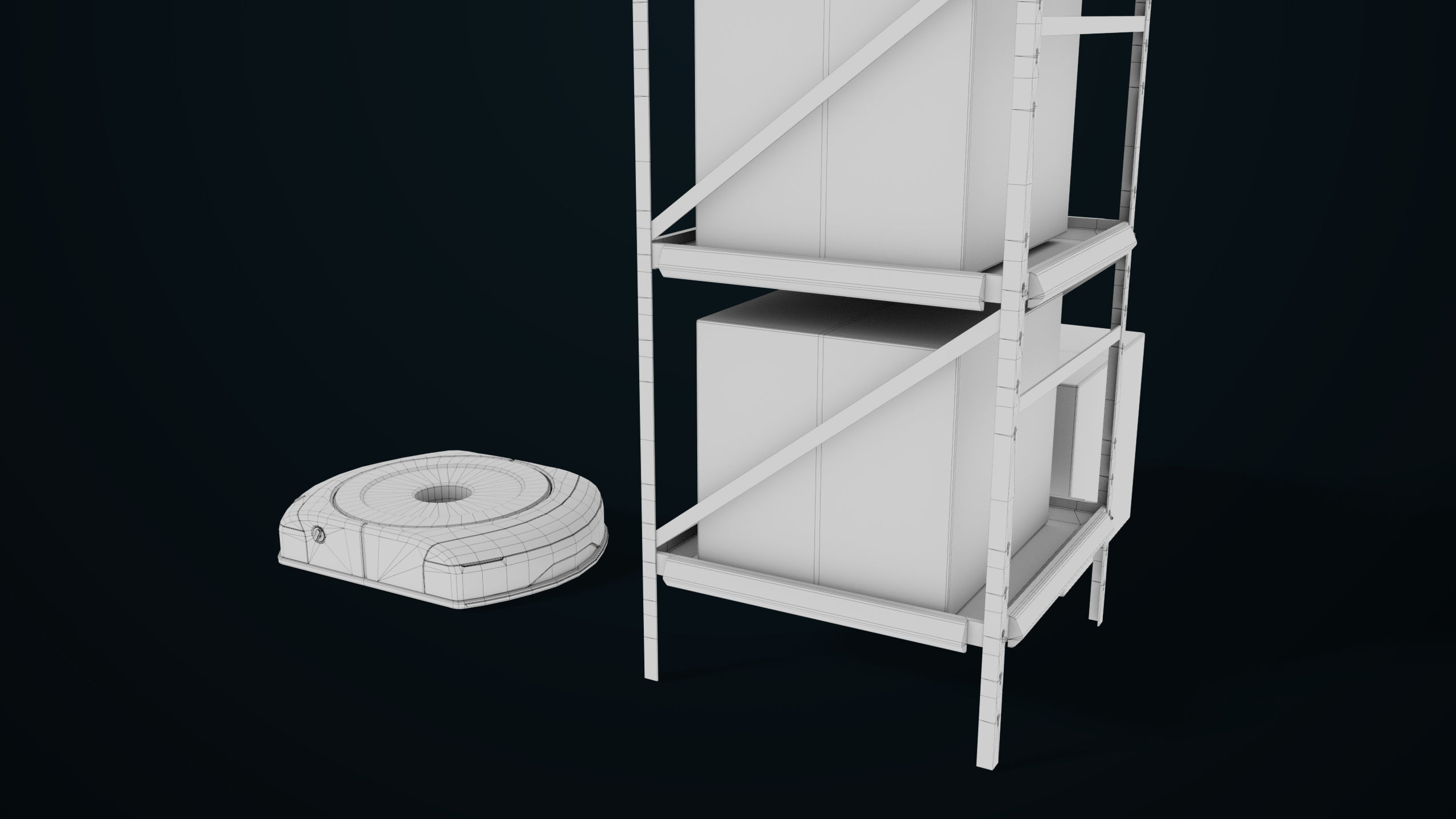 Warehouse Robot Generic All PBR Unity UE Textures Low-poly 3D model_30