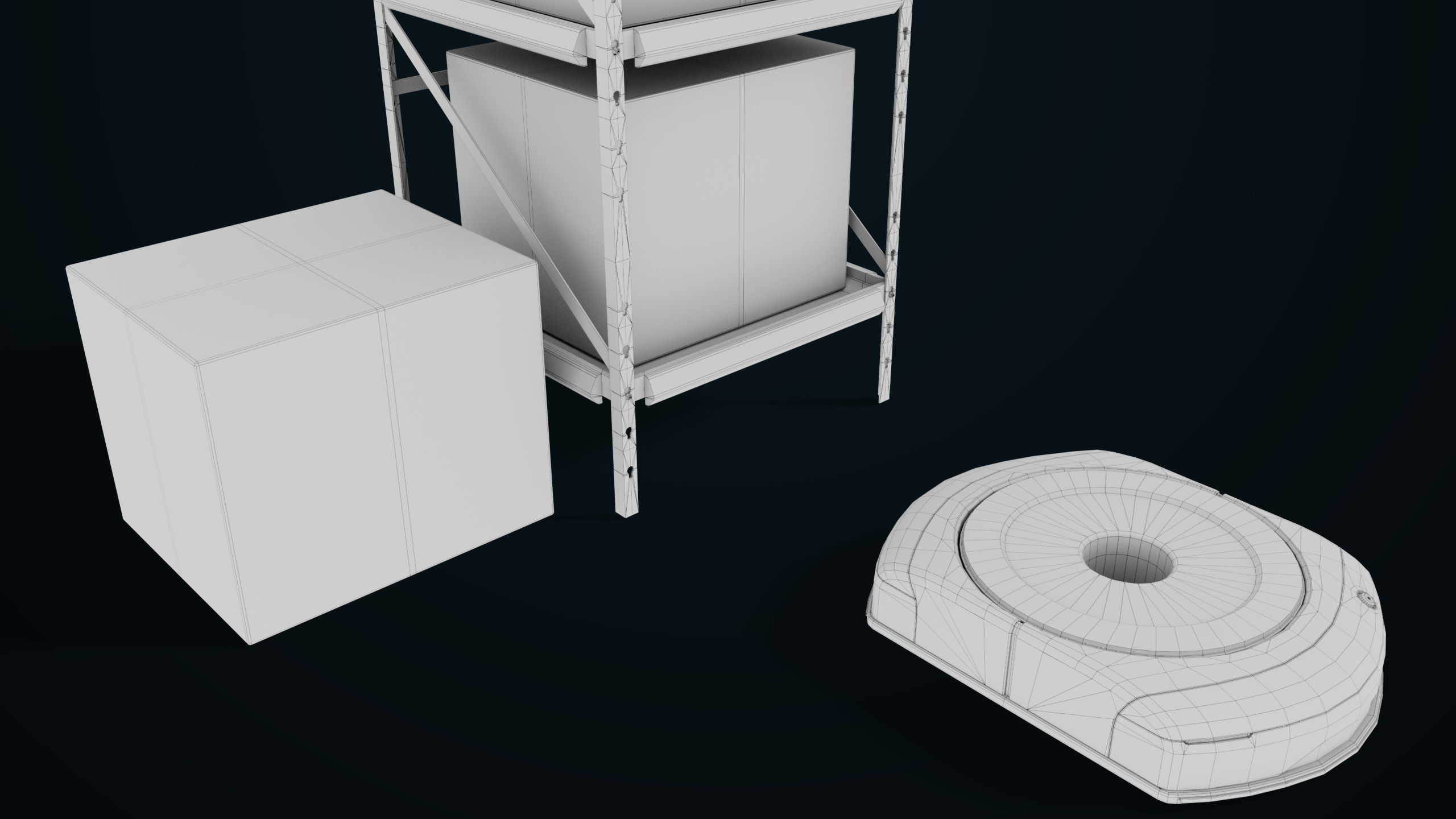 Warehouse Robot Generic All PBR Unity UE Textures Low-poly 3D model_34