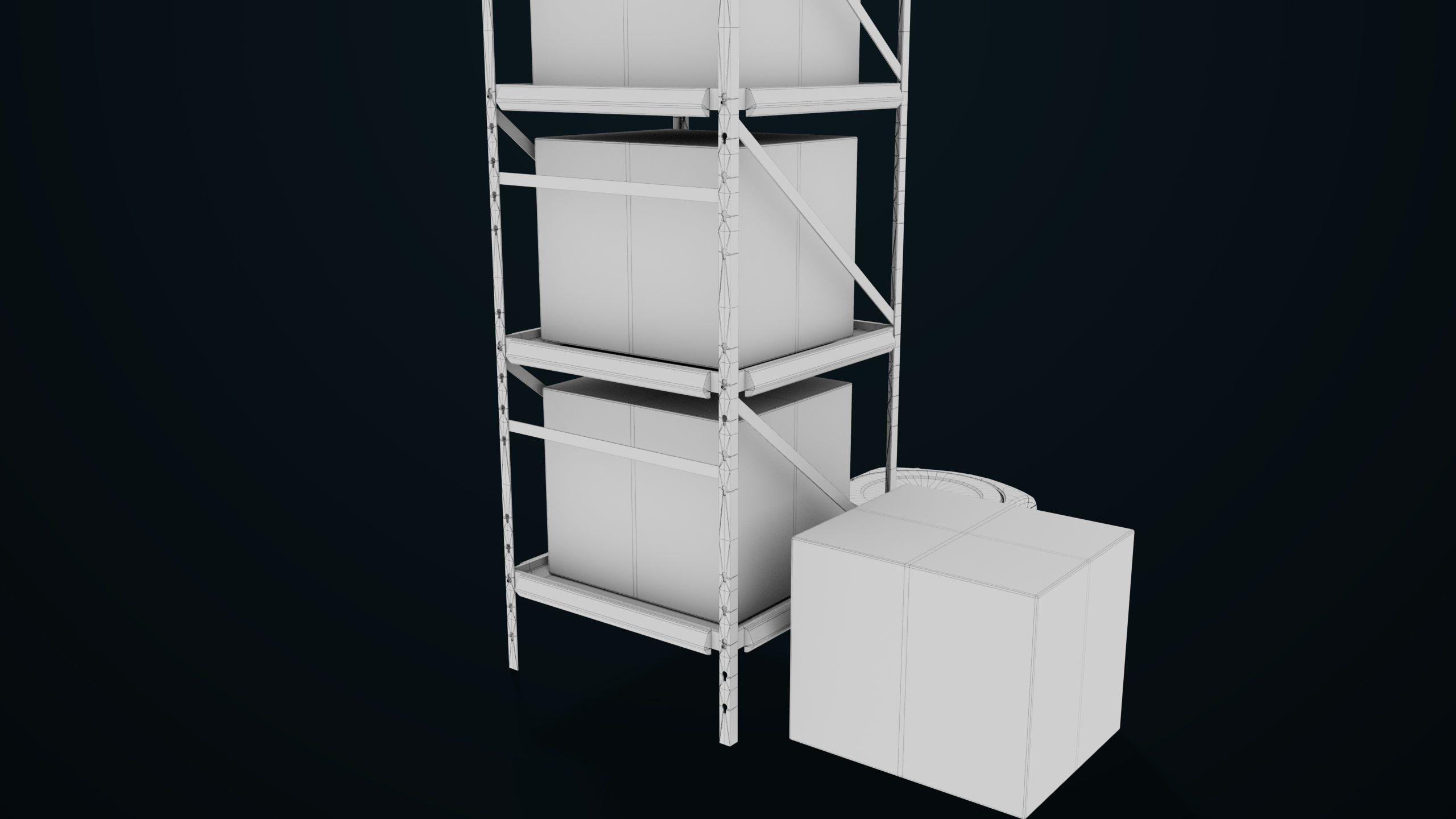 Warehouse Robot Generic All PBR Unity UE Textures Low-poly 3D model_29