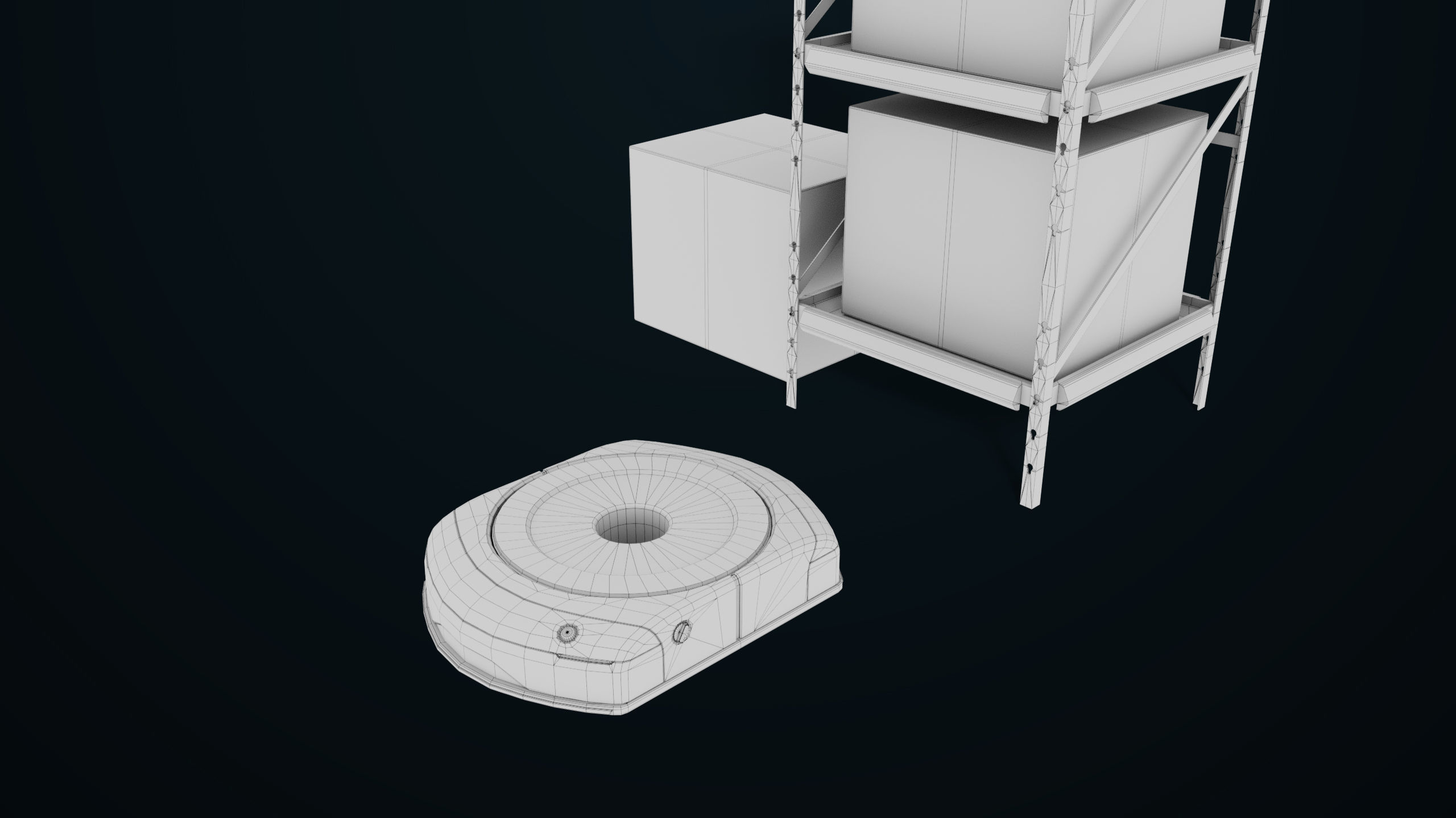 Warehouse Robot Generic All PBR Unity UE Textures Low-poly 3D model_27