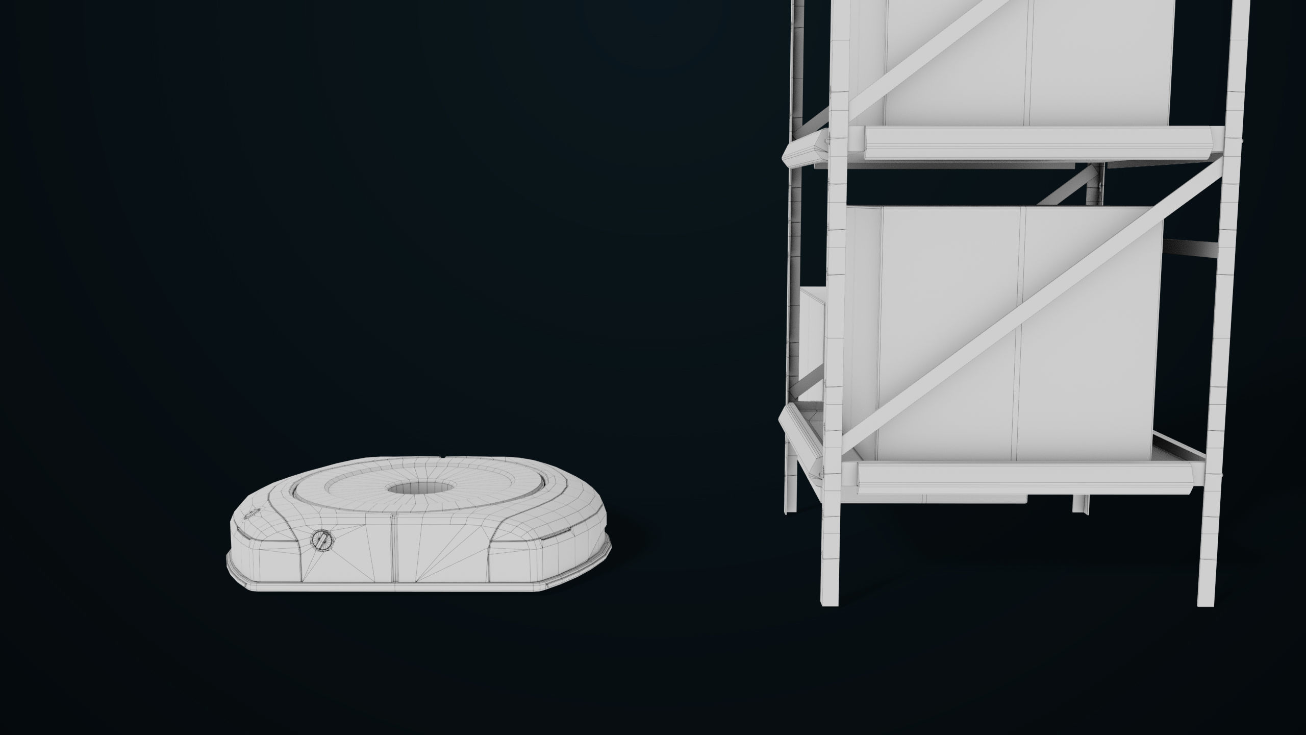 Warehouse Robot Generic All PBR Unity UE Textures Low-poly 3D model_26